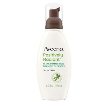 Aveeno Clear Complexion Foaming Facial , Oil-Free Acne Face Wash, 6 fl. oz