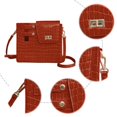 thumbnail image 3 of Portabotellas Bandolera Almacenamiento para Tazas Gran Capacidad Senderismo Camping (marrón), 3 of 7