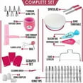 thumbnail image 2 of Kit de repostería profesional: 200 piezas de utensilios de repostería con plato giratorio para tartas, boquillas para repostería y espátulas: kits de decoración, 2 of 5