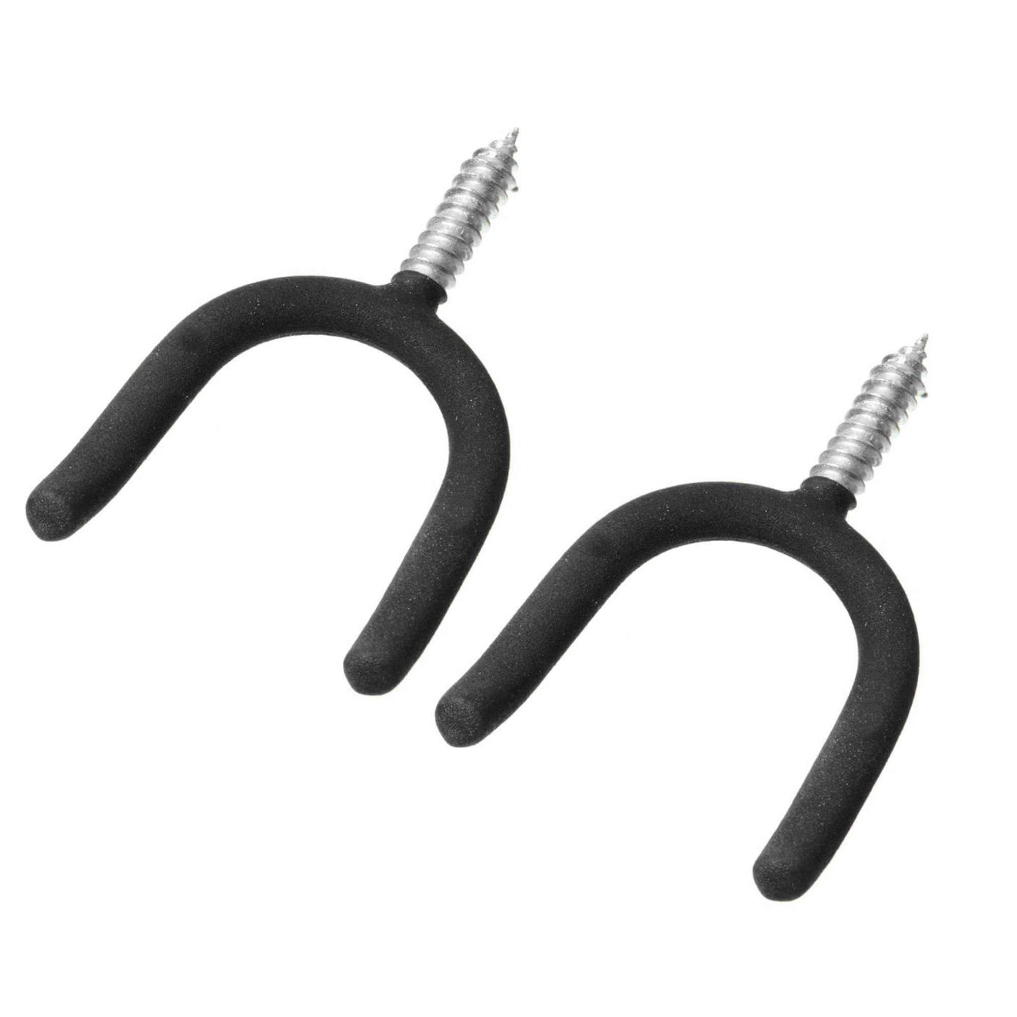 Wideskall 2 Pieces Heavy Duty Garage Storage Screw in Utility Tool Wall Mount U Tool Hanger Hook