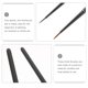 thumbnail image 3 of unbranded 2Ud De Pinceles Para Detalles Pintura Artista Nylon Negro Cómodo Agarre, 3 of 8