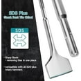 thumbnail image 2 of SDS Plus Shank Bent Tile Chisel, 7-1/2 Inch Long 3 Inch Wide 40Cr Tile Chisel, Compatible with SDS Plus Rotary Hammer, 2 of 6