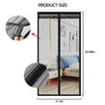 thumbnail image 2 of Mosquitera de malla con cierre magnético: cierre mágico resistente para puerta con imanes para puertas correderas, de patio, francesas, delanteras y traseras, apto para niños y mascotas, fácil de, 2 of 5