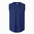 thumbnail image 4 of Ccpelsie Mens Vacation Tank Top Summer Sleeveless Beach Soft Muscle Tee Comfort Lightweight Casual(Blue,2XL), 4 of 9