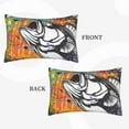 thumbnail image 2 of Fotbe Fishing Bass Pattern Pillow Cases - Envelope Closure - Luxury, Extra Soft, Cooling Pillow Covers - Wrinkle, Fade, Stain Resistant-16"x24", 2 of 6