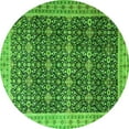 thumbnail image 1 of Ahgly Company Indoor Round Persian Green Traditional Area Rugs, 4' Round, 1 of 1