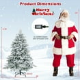 thumbnail image 2 of Gymax 4.5 ft Pre-Lit Artificial Christmas Tree Snow Flocked Hinged Xmas Tree w/ LED Lights, 2 of 10