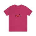thumbnail image 2 of Unisex Jersey Short Sleeve Tee I Love You, 2 of 10