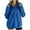 Blue, variant on Women's Oversized Sweatshirt Half Zipper 2025 Trendy Long Sleeve Pullover Tops Baggy Fall Outdoor Workout Shirts