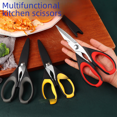 thumbnail image 1 of Tijeras de cocina multifuncionales de acero inoxidable para el hogar, tijeras para suplementos alimenticios, tijeras para matar peces, tijeras para huesos de pollo y camarones, tijeras resistentes, 1 of 4