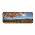 thumbnail image 1 of Fall Computer Mouse Pad, Fallen Leaves over the Mountains Idyllic Fall Day Morning Sunrise Oak Tree Branches, Rectangle Non-Slip Rubber Mousepad Large, 31" x 12" Gaming Size, Multicolor, by Ambesonne, 1 of 2