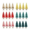 thumbnail image 2 of Artificial Mini Christmas Trees, 24/45 Pcs Sisal Snow Trees Bottle Brush Christmas Trees Pine Trees Ornaments Crafting Displaying Decoration, Tabletop Xmas Tree for Home, Party, 2 of 10