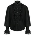 thumbnail image 1 of Mens Shirts Button Down Long Sleeve Lapel Solid Holiday Cardigan Green Men Fall Clothes size L, 1 of 7