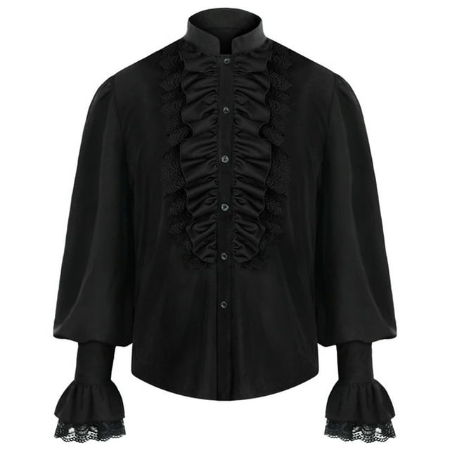 Mens Shirts Button Down Long Sleeve Lapel Solid Holiday Cardigan Green Men Fall Clothes size L