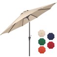 thumbnail image 1 of Welco 9ft Heavy-Duty Outdoor Market Umbrellas Patio Umbrella with 8 Sturdy Ribs Easy Crank Lift for Yard Garden Umbrellas(9' Beige), 1 of 7