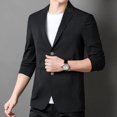 thumbnail image 3 of Traje de alta gama nuevo de primavera sin costuras para ocio para hombres jóvenes y de mediana edad estilo coreano ajustado sin planchado pequeño, 3 of 5