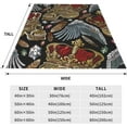 thumbnail image 3 of Yibo Pink Floral Blanket Flannel Soft and Comfortable Anti-static Bed Sofa Blanket, 3 of 8
