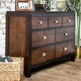thumbnail image 5 of Furniture of America Delia Transitional Wood 7-Drawer Dresser in Walnut, 5 of 9