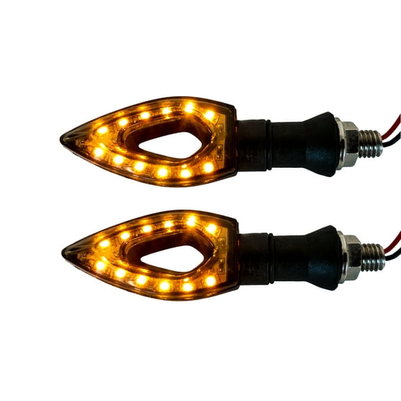 OZ-USA Arrow Turn Signal Amber LED for Dual Sport Motorcycle Dirt Bike Street Fighter