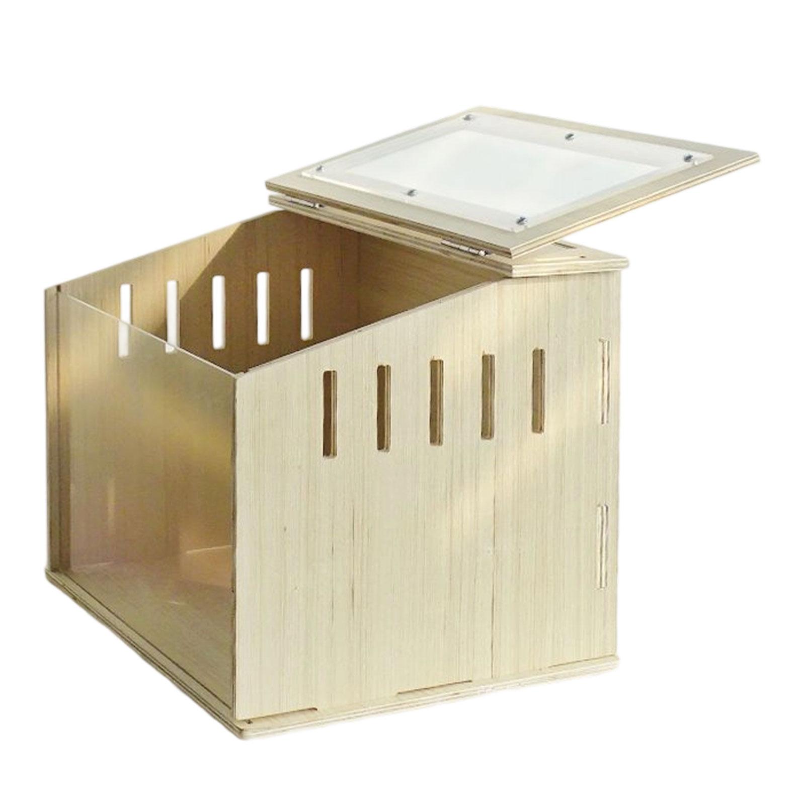 EHJRE Wood Hamster Cage Nesting Box for Chicken for Gerbils Guinea Pig Chinchillas 40cmx30cmx30cm
