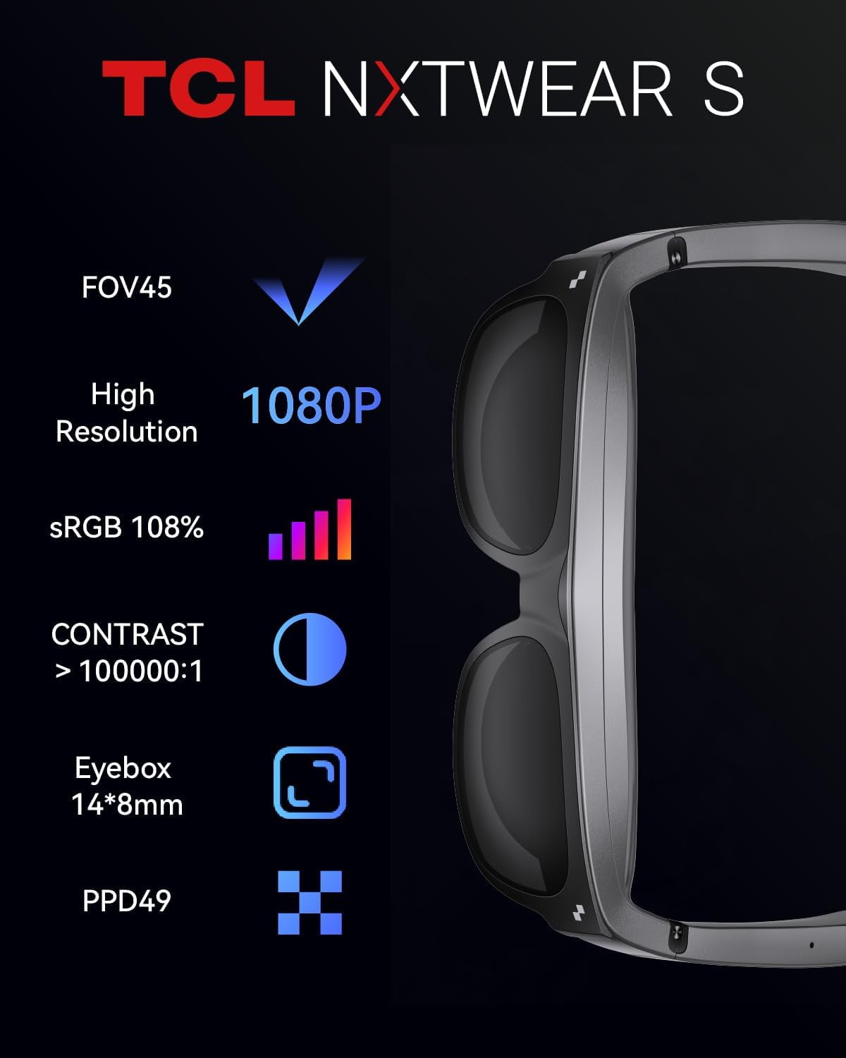 TCL NXTWEAR S AR Glasses, 201 TCL NXTWEAR S AR Glasses, 201