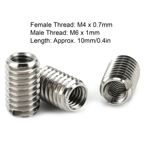 Qiilu Threaded Insert Tool, Stainless Steel Threaded Inserts M4 X 0.7  Durable For Mechanical Equipment For Thread Repair