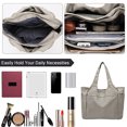 thumbnail image 4 of Práctico bolso de mano, bolso de hombro informal para mujer, gimnasio, viajes, trabajo, compras, comestibles, 4 of 5