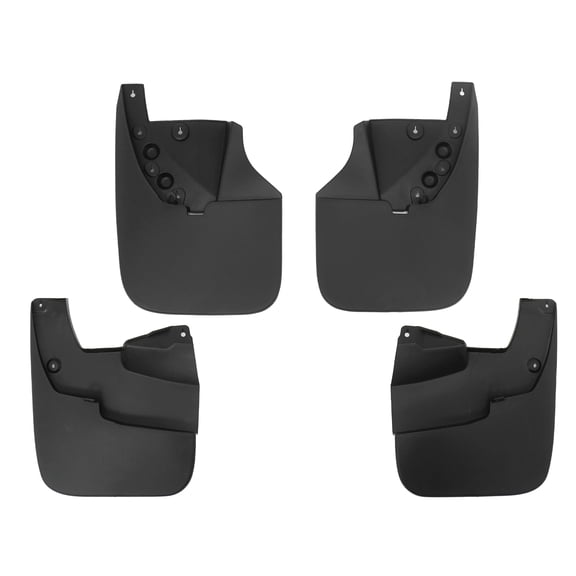 Ikon Motorsports 4PCS Front Rear Mud Flaps Wheel Arch Splash Guards MudFlaps For 2014-2021 Toyota Tundra W/O Fender Flares, PP 76621 76622 76625 76626