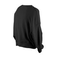 thumbnail image 3 of Women's New Era Black Baltimore Ravens Oversized Throwback Mineral Wash Crew Neck Sweatshirt, 3 of 5
