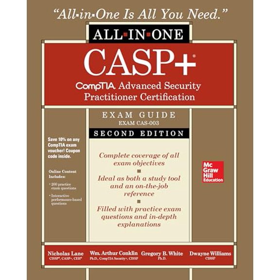 Pre-Owned Casp+ Comptia Advanced Security Practitioner Certification All-In-One Exam Guide, Second Edition (Exam Cas-003) (Paperback) 1260441334 9781260441338