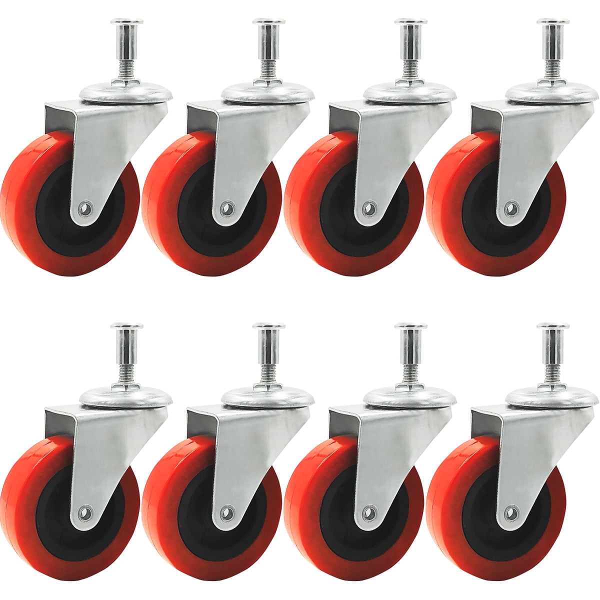 2 Pack Heavy-Duty Jeepers Creepers 2" Swivel Caster Wheels FREE SHIPPING in USA 
