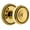 Lifetime Brass, variant on Grandeur Solsol_Sd_Na Soleil Solid Brass Single Dummy Door Knob - Grey