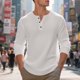 thumbnail image 4 of pstuiky camisas de manga larga para hombre, Blusas casuales con botones y cuello redondo de manga larga con degradado para hombre Tops casuales para hombres l, 4 of 9