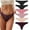 Assorted, variant on FINETOO Seamless Thong for Women breathable Low Rise Panties Invisible Hipster Underwear No Show XS-XL 6 Pack