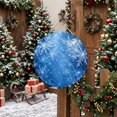 thumbnail image 5 of Welcome Sign for Front Door, Blue Christmas Round Metal Wall Art Wreaths, Xmas Snowflake Winter Sparkle Outdoor Indoor Wall Hanging Sign for Porch Decor Housewarming Gifts 11.8 Inch, 5 of 8