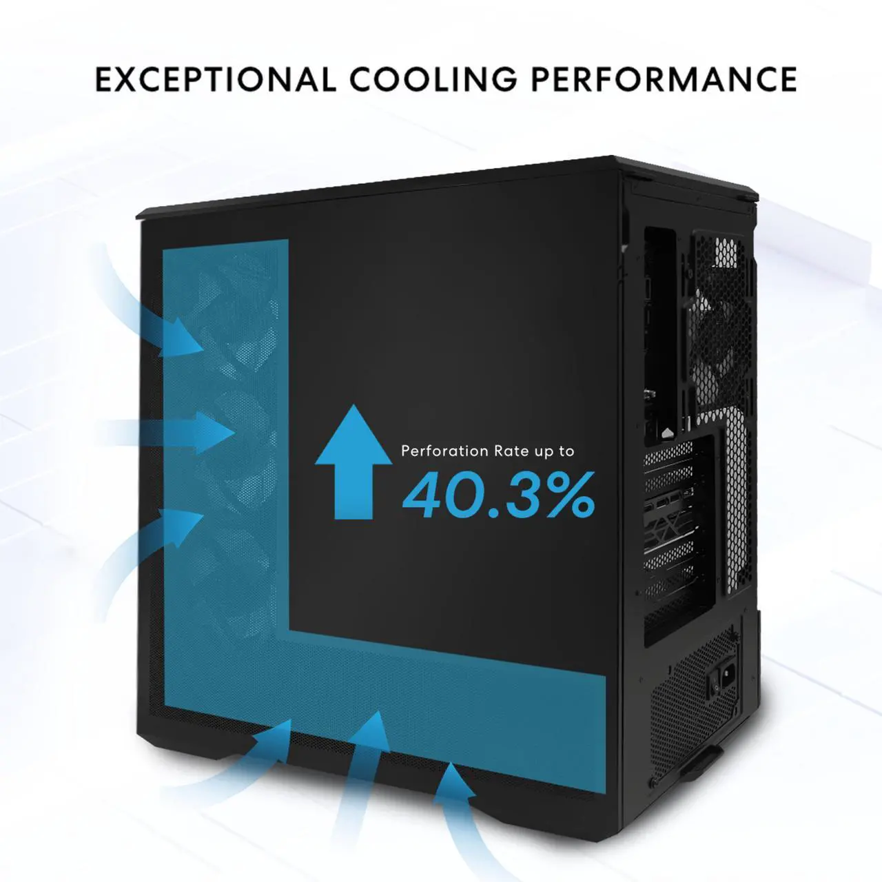 Lian Li Vector V100 MINI Micro-ATX Compact PC Case, Panoramic Tempered Glass, 415mm GPUs