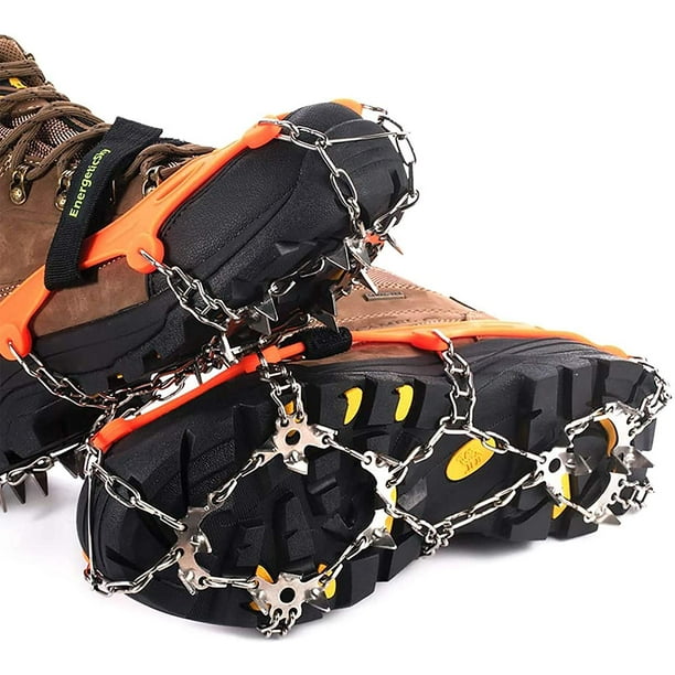 24 Spikes Crampons Ice Cleats Traction Snow Grips for Boots Shoes