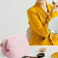 thumbnail image 5 of Bolsa de maquillaje de cuero de PU, pequeña bolsa de maquillaje, bolsa de cosméticos de viaje, bolsa de maquillaje portátil para mujeres y niñas, 5 of 5