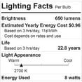 thumbnail image 4 of GE Relax 6-Pack 65 W Equivalent Dimmable Soft White Br30 LED Light Fixture Light Bulb 22 Year Life, 4 of 4