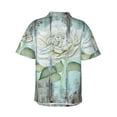 thumbnail image 3 of Fotbe Vintage Rose1 Hawaiian Shirt For Men Unisex Summer Beach Casual Short Sleeve Cotton Linen Button Down Shirts-X-Large, 3 of 9