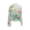 thumbnail image 6 of Cute Sweatshirts for Womens Y2K Preppy Graphic Crewneck Long Sleeve Sweatshirt Fall Cropped Oversized Trendy Soft Floral Print Sweatshirt for Women Daily Travel Office Outfits, Light Blue L, 6 of 7