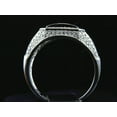 thumbnail image 3 of Forever Jewels 3Ct Round Cut Moissanite Men Cluster Pinky Ring 14k White Gold Plated, 3 of 5