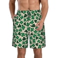 thumbnail image 1 of Balery Happy St. Patrick's Day Traje de Baño Estilo Hawaiano para Hombre, Shorts de Secado Rápido con Bolsillos-XX-Large, 1 of 6