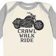 thumbnail image 4 of Inktastic Crawl Walk Ride Motorcycle Boys or Girls Long Sleeve Baby Bodysuit, 4 of 5