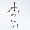 thumbnail image 2 of 3X Kit de Armadura: Esqueleto de Marioneta de Metal para Armar, Fácil de Armar, Diseño de Personaje Animado, para Animación Stop Motion, 2 of 5