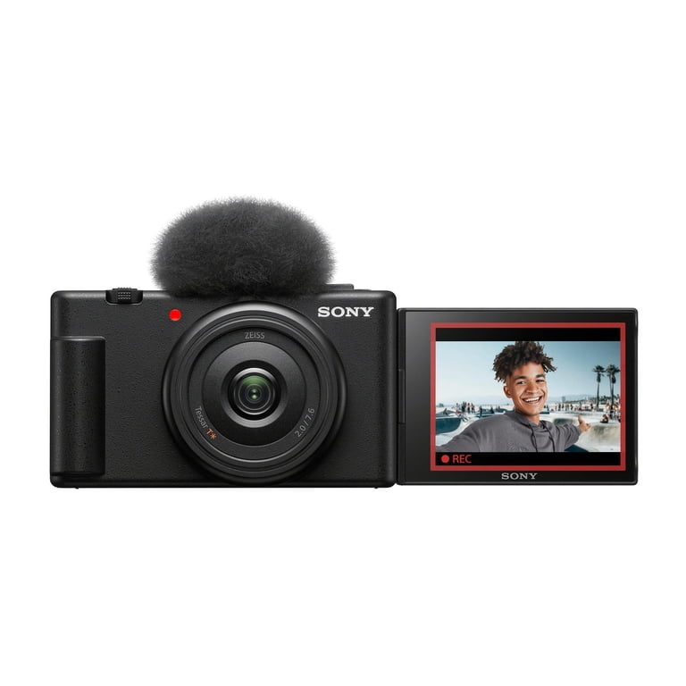 Sony ZV-1F Vlog Camera for Content Creators and Vloggers (Black
