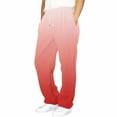 thumbnail image 2 of Pantalones largos de invierno para niños, color sólido, cintura elástica con bolsillos laterales, pantalones deportivos ajustados, pantalones largos para niñas, pantalones de poliéster., 2 of 6