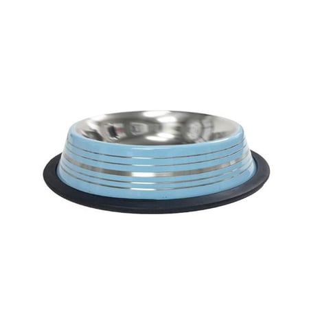 Indipets 3511-PK Non-Tip Anti-Skid Cat Bowl, Pink - 8 oz