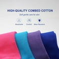 thumbnail image 3 of Womens Combed Cotton Color Thin socks Viscose- Breathable Soft Crew Casual Socks Comfort Gift 4 Pairs, 3 of 6