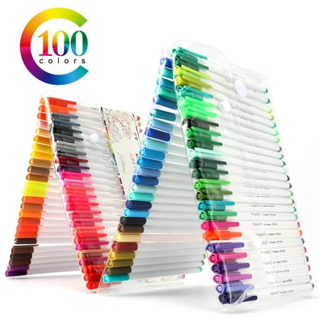Colored Fineliner Pens, Magicfly 100 Colors Fineliner Pen Set, 0.38mm Fine Point Markers with Assorted (Best Fine Point Colored Pens)